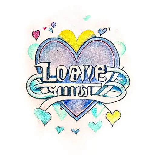 love is patient love is kind  tattoo design idea