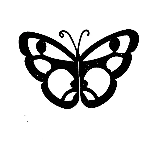 Coraline Button Key and Butterfly tattoo design idea