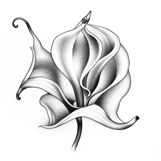 pocket watch, calla lily, flourish, half sleeve tattoo design idea