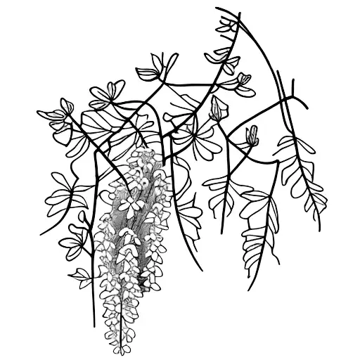 Wisteria  tattoo design idea