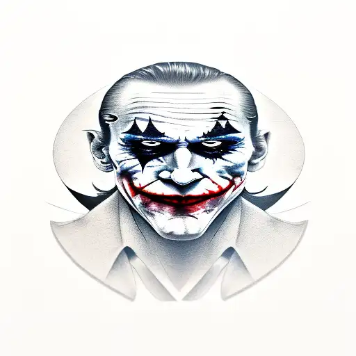 joker hahaha tattoo design idea