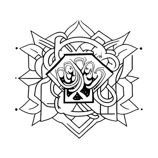 blessed tattoo design idea