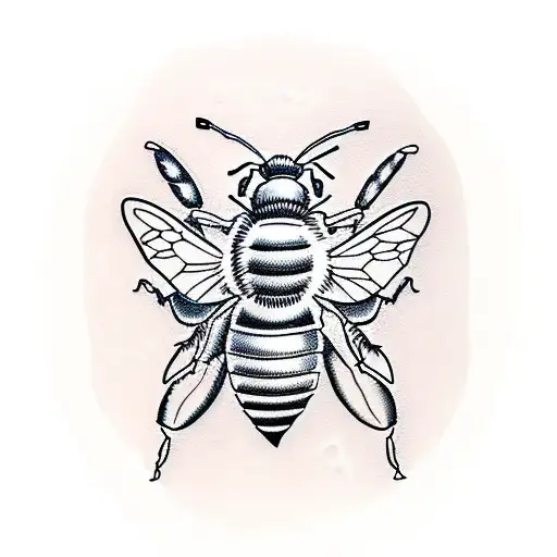 Honey Bee tattoo design idea