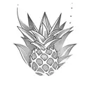 pineapple tattoo design idea
