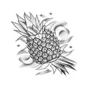 pineapple tattoo design idea