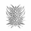 pineapple tattoo design idea