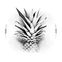 pineapple tattoo design idea