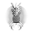 pineapple tattoo design idea