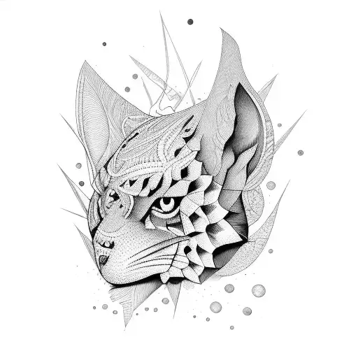 trebol cuatro hojas tattoo design idea