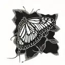 monarch butterfly tattoo design idea