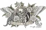 memorial  1933-2014 tattoo design idea