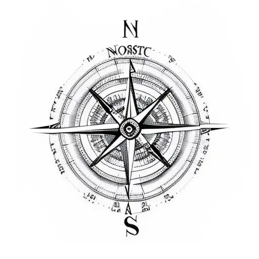 Norse Compass tattoo design idea