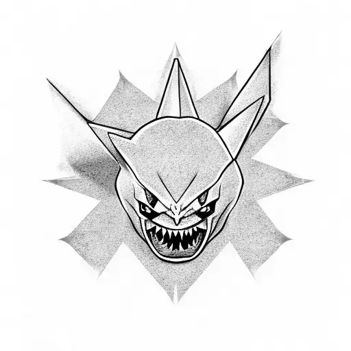 gengar pokemon tattoo design idea
