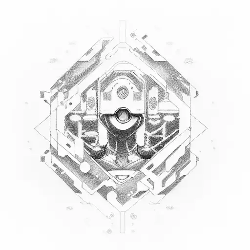 Create a captivating concept for an 'Edgerunners' anime series spin-off set within the Cyberpunk 2077 universe. Develop  tattoo design idea