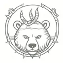brain in bear trap tattoo design idea