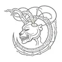 brain in bear trap tattoo design idea