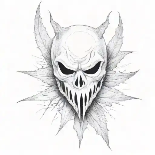 Ghostface from scream as a scarecrow  tattoo design idea
