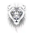 sea with lion, birthday dates  tattoo design idea