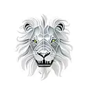 sea with lion, birthday dates  tattoo design idea