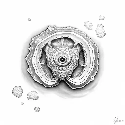 oyster tattoo design idea