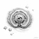 oyster tattoo design idea