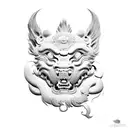 Foo Dog tattoo design idea