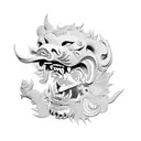 Foo Dog tattoo design idea
