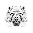 Foo Dog tattoo design idea
