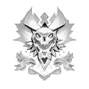 determined  tattoo design idea