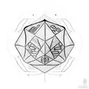 D&D dice 20 tattoo design idea