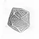 D&D dice 20 tattoo design idea
