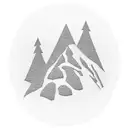 A mountain landscape with hiking trails winding through it, with hidden video game Easter eggs along the way tattoo design idea