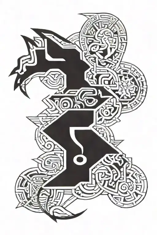 Colombian Assyrian Fusion  tattoo design idea