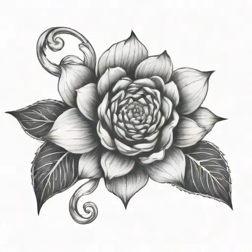mandala birth flowers coming tattoo design idea