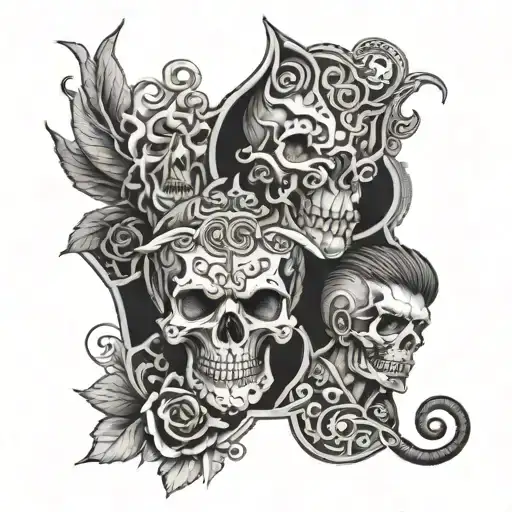 tattoos 3 brothers with background tattoo design idea