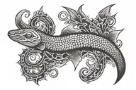 eel spear tattoo design idea