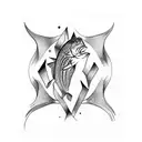 Trout tattoo design idea