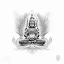 Lord Vishnu vishwaroopa tattoo design idea