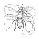 fireflies tattoo design idea