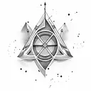 arrow with sound wave tattoo design idea