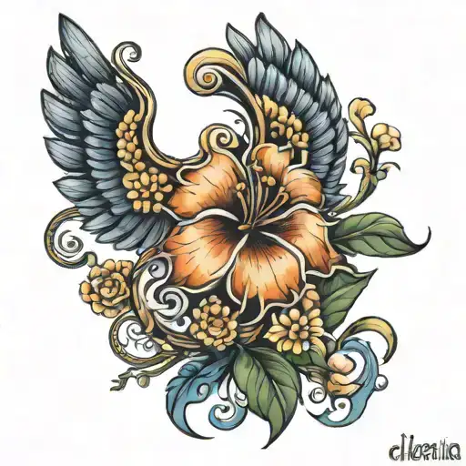 Greek word Eleftheria tattoo design idea