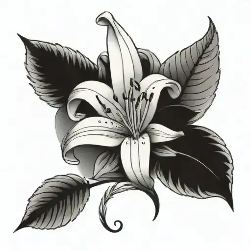 lillie flower and date tattoo, it should be an arm tattoo and a memory to my dead grandfather that died in 1992 tattoo design idea