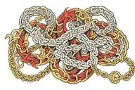 kurapika chains wrapped tattoo design idea