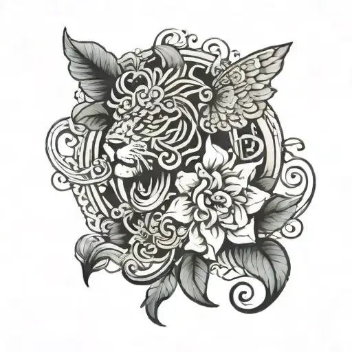 THE VILLA tattoo design idea