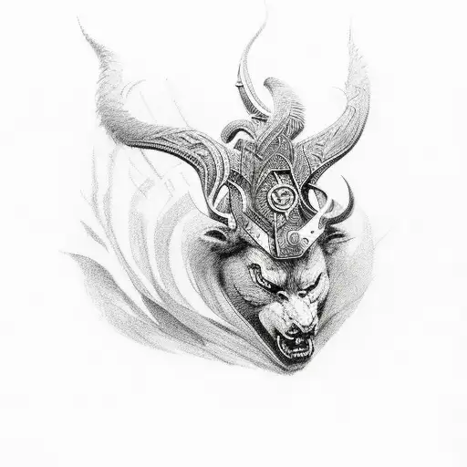 norse mytholgy for prosperity  tattoo design idea