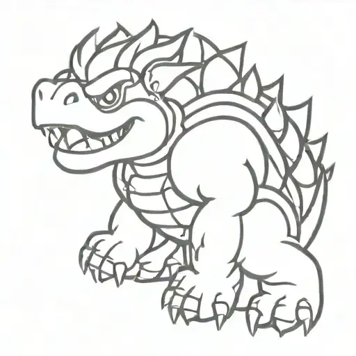 bowser tattoo design idea