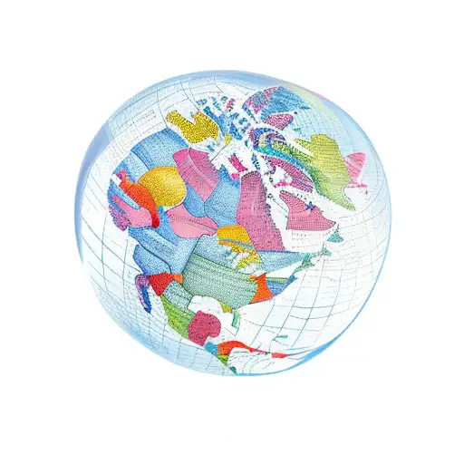 globe  tattoo design idea