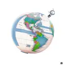 globe  tattoo design idea