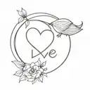 self love symbol tattoo design idea