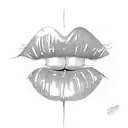 lips  tattoo design idea